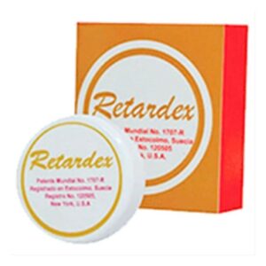 Retardante retardex en crema.