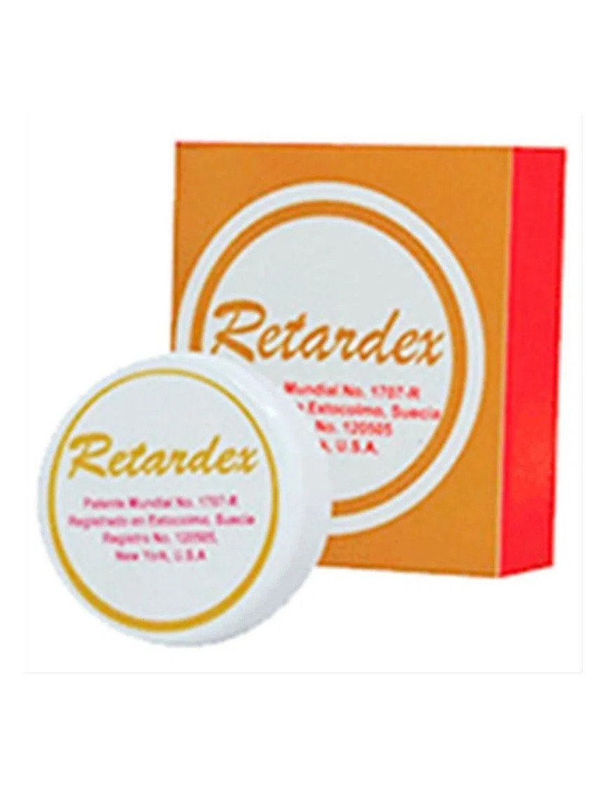 Retardante retardex en crema.