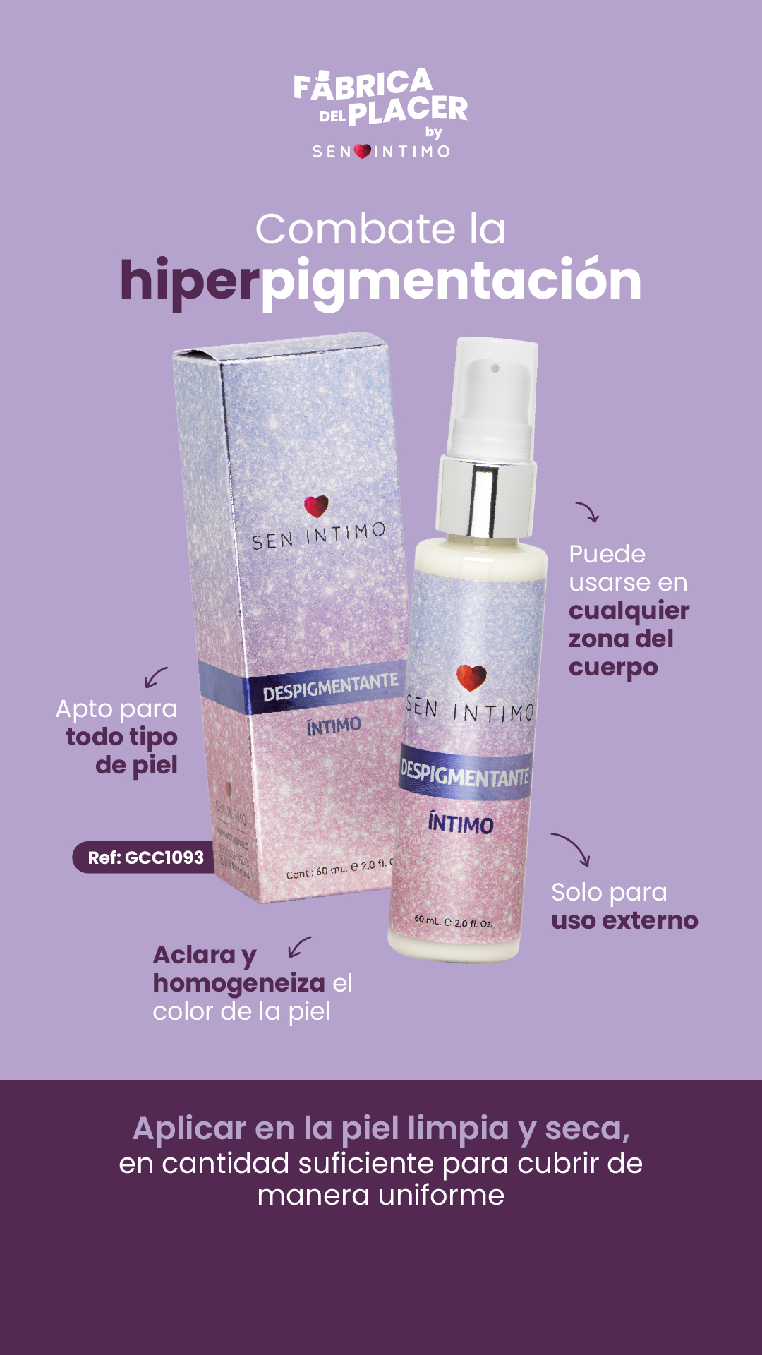 Despigmentante intimo 60 ml