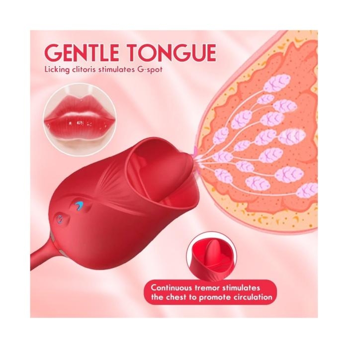 Vibrador Doble estomulacion Rosa Premium - Imagen 5
