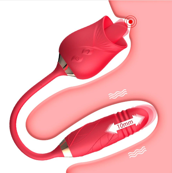 Vibrador Doble estomulacion Rosa Premium - Imagen 2