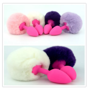 Plug Cola de Conejo Silicona