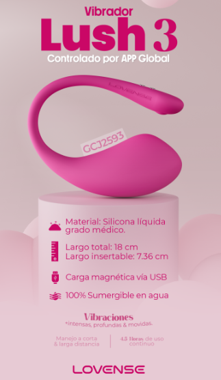 Vibrador Lush 3 Controlado por APP Global