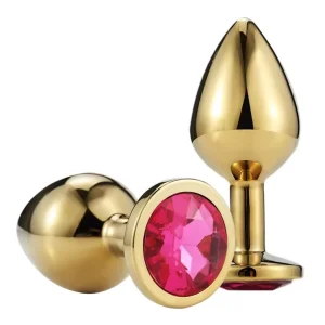 Plug Anal con Joya Dorado Talla M